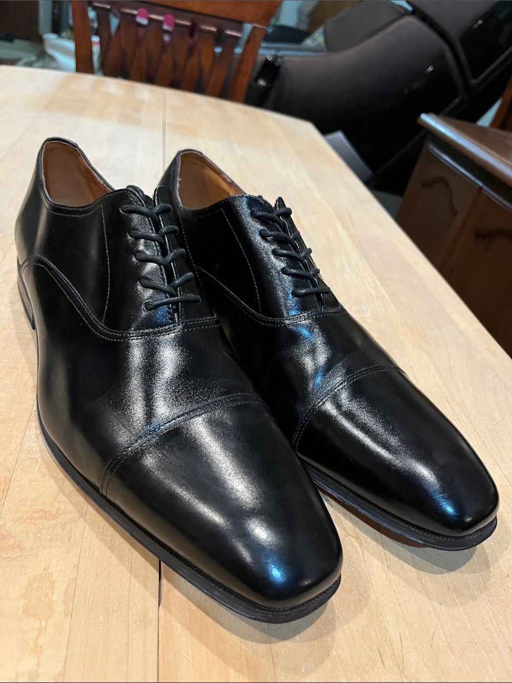 Florsheim Corbetta Cap Oxford 14180-001 Men's Black Leather size 14D